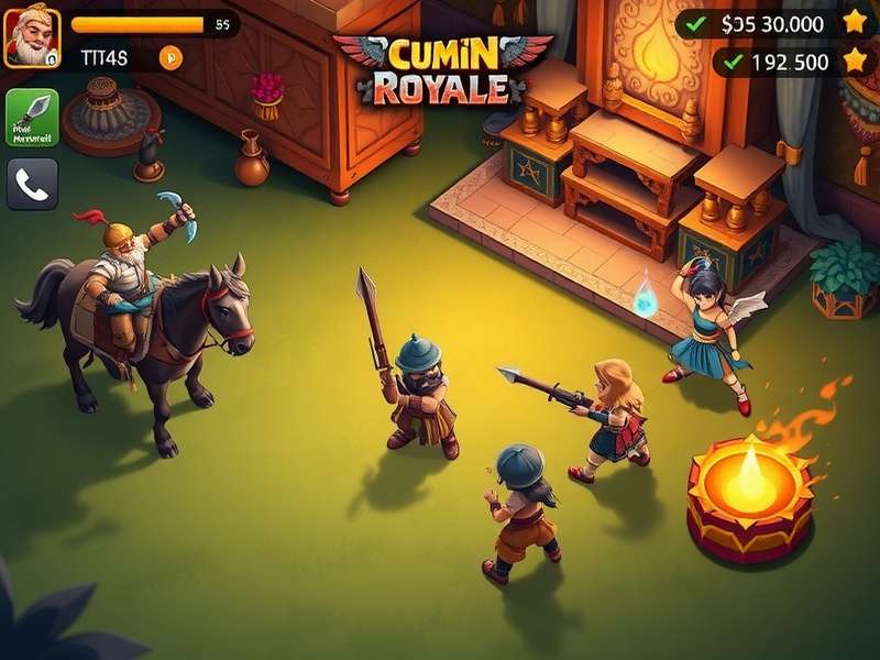 Cumin Royale Titan gameplay screenshot showing intense battle